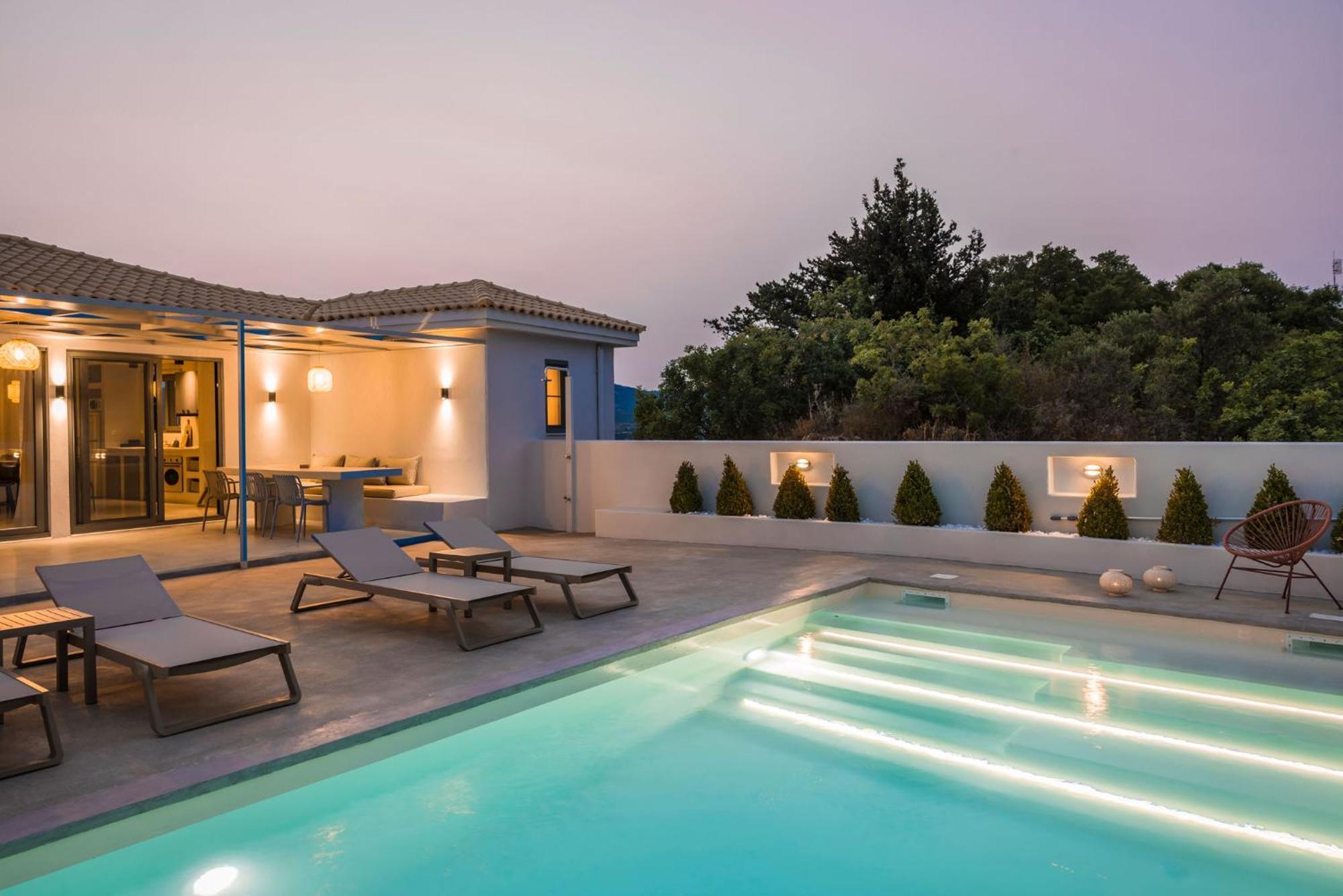 Villa Mirto - Iris Sunset Villas Lepedha Экстерьер фото